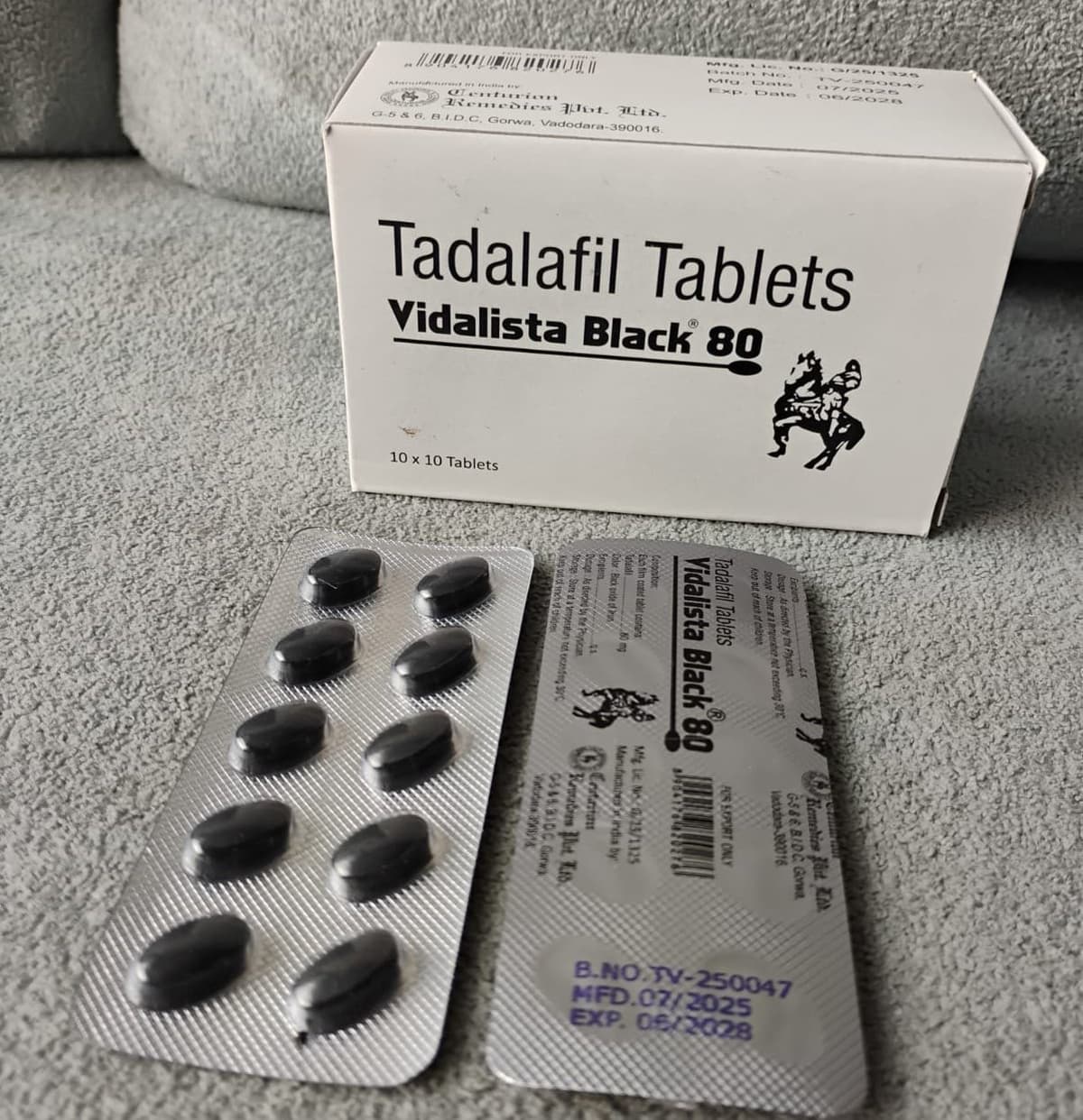 Vidalista 80mg Black — Tadalafil